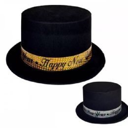 48 Bulk Black New Year Hat