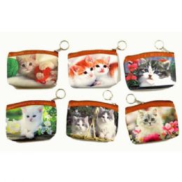 48 Bulk Kittens Printed Coin Purse