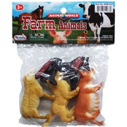 48 Bulk 4pc 3 In Farm Animals