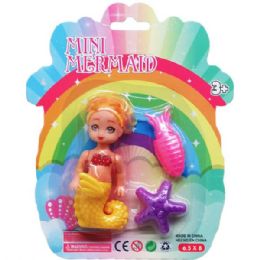 48 Bulk 4 In Mermaid Doll Set