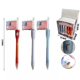 48 Bulk Light Up Usa Pen