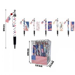 48 Bulk Usa Flag Pen