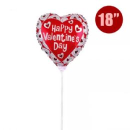 48 Bulk 18 In Happy Valentines Foil Balloon