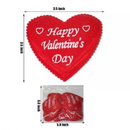 48 Bulk Valentines Red Heart Decoration