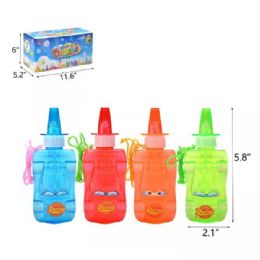 64 Bulk Car Bubble W/necklace & Whistle