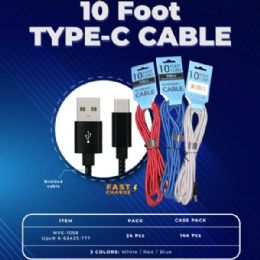 48 Bulk 10ft Usb To Type C Cable