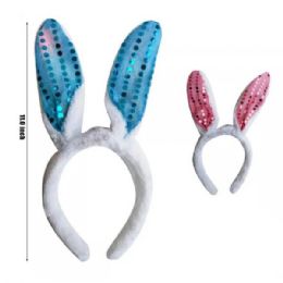 48 Bulk Light Up Bunny Headband