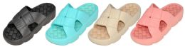 36 Bulk Ladies Basket Weave Slippers