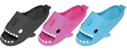 30 Bulk Ladies Shark Slippers