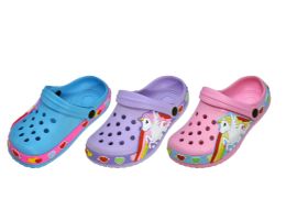 36 Bulk Children Unicorn Clogs