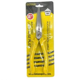 14 Bulk Calitools Heavy Duty Long Nose Plier With Rubber Grip