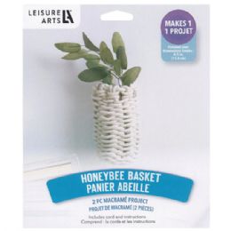 60 Bulk Leisure Arts Macrame Honeybee Basket Kit
