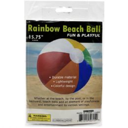 24 Bulk 15.75inch Colorful Rainbow Beach Ball