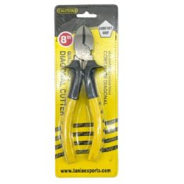 12 Bulk Calitools Heavy Duty Side Cutting Plier With Rubber Grip