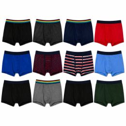 960 Bulk Boys Cotton Underwear Boxer Briefs In Assorted Colors And Sizes S - xl