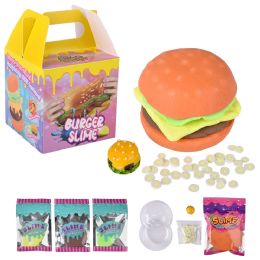 48 Bulk 5.6inch Cheeseburger Clay Slime Kit
