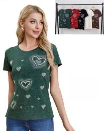 24 Bulk Lady's Fashion T Shirt Mix Colors Mix Sizes