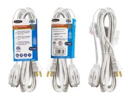 72 Bulk Ext Cord Etl 15ft Indoor White