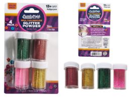 144 Bulk Glitter Powder 4 Assorted 0.28oz 8g Each