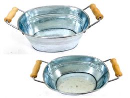 60 Bulk Tin Bucket W/2 Handles 8.5inchx4.6inchx4.25inch H