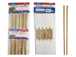 96 Bulk Chopsticks 5pairs Bamboo 9.5inch L