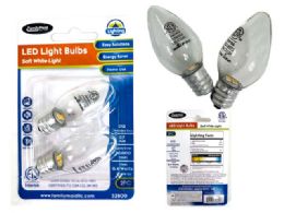 48 Bulk Led Lightbulb 2pc Etl C7 E12 Base Soft White