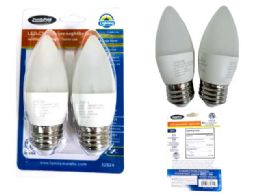 48 Bulk Chandelier Led Etl Light Bulb 2pc 4w Med Base