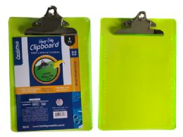 48 Bulk Plastic Clipboard With Big Clip