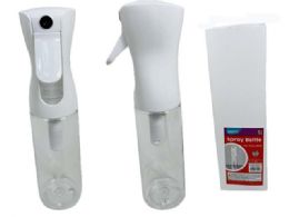 24 Bulk Spray Bottle 300ml White Head 2.25inchd X 9.75inchh