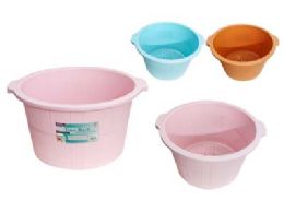 24 Bulk Pls Foot Bath  16.5inchx15.2inchx 9.1inchh   Green,grey.cof