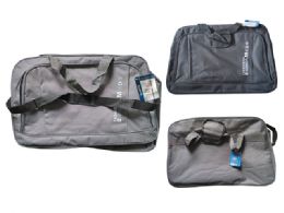 12 Bulk Duffel Bag Short And Long Straps (black And Grey)