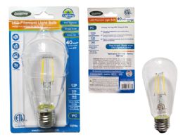 48 Bulk Led Filament Light Bulb Etl 4w=40w E26 100 Luments
