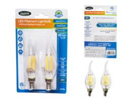 48 Bulk 2pc Led Filament Etl Lightbulb 4w=40w E12 Candelab