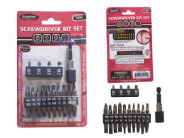48 Bulk Screwdriver Bit Set 15pc W/quick Release Bit Holde