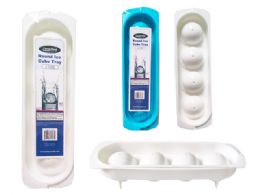 48 Bulk SPHERE ICE CUBE TRAY 4-Piece JUMBO 3.1"X10.25"X2.25"