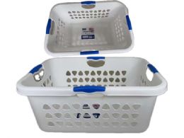 12 Bulk Laundry Hamper 71l  White Clr