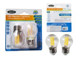 48 Bulk Led Lightbulb Filament Etl 2pc 6w=60w E26 A19