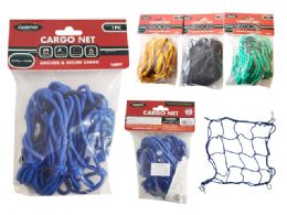 96 Bulk Cargo Net 15.75inchx15.75inch Red Blu Blk Yel 4mm Thick