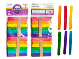 144 Bulk Craft Stick 100-Piece Wood 4.49"l X 0.39"