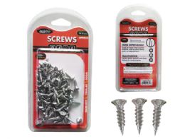 96 Bulk Screws 72gm Net Silver Wood 5/8in 3.5x16mm