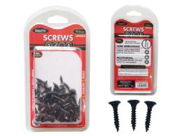 96 Bulk Wood Screws 72gm Net Black 3.5x16mm