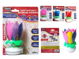 96 Bulk Musical Candle Happy Bday Rainbow,blue,pink,red