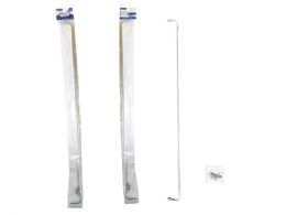 24 Bulk Curtain Rod U-Shape 107cm -1.8m (42inch-72inch) White