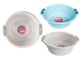 48 Bulk Plastic Basin W/handle 14inchx15.25inchx5.75inch H