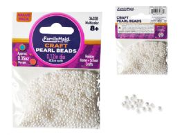 144 Bulk Craft Pearl Beads 0.35oz/10g 3mm