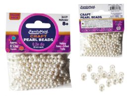 144 Bulk Craft Pearl Beads 0.53oz/15g 5mm