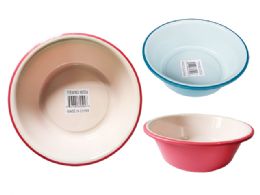 72 Bulk Basin 2-Tone 13.25inch Dia X 4.25inch Blue.pink Clr