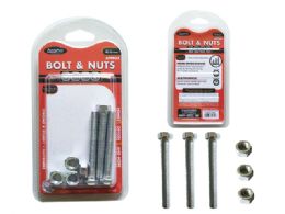 96 Bulk Bolt & Nuts 95gm Net 8x60mm 3pc 5/16x2 3/8in