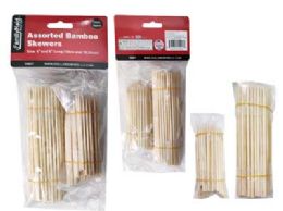 48 Bulk 200-Piece Assorted BAMBOO SKEWER 4''and 6''