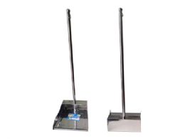 24 Bulk Dustpan Metal 9.75x8.25x30inch L